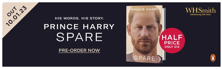WH Smith Prince Harry Book